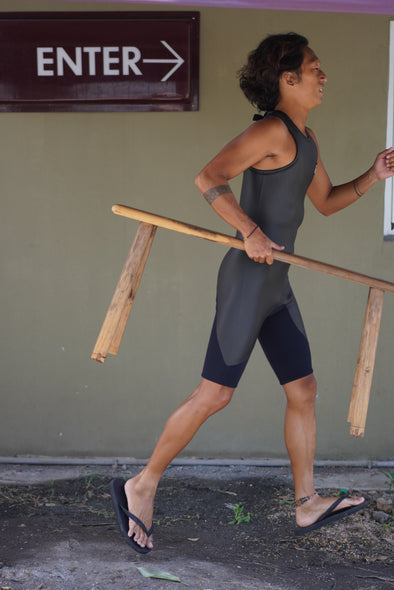 Indigo meadow wetsuit Short John back zip