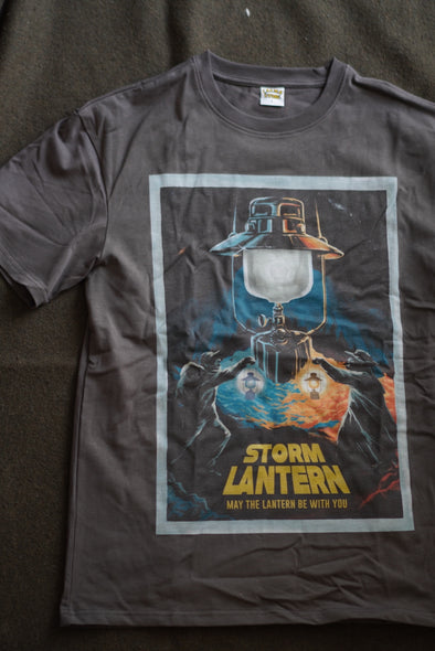 MAY THE LANTERN BE WITH YOU organic heavy weight cotton dark grey