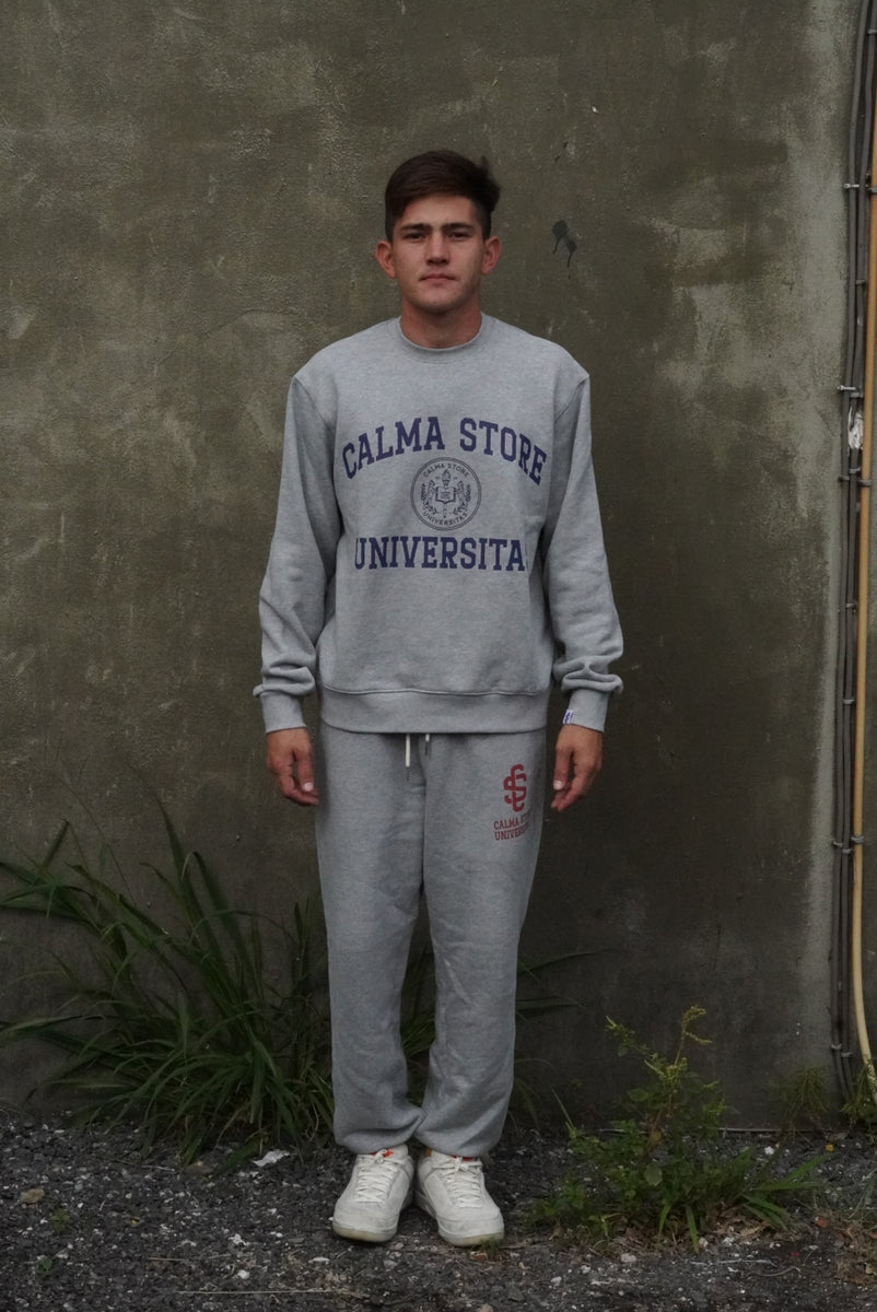 Calma Store Round neck sweat（GRAY） – calma store Japan