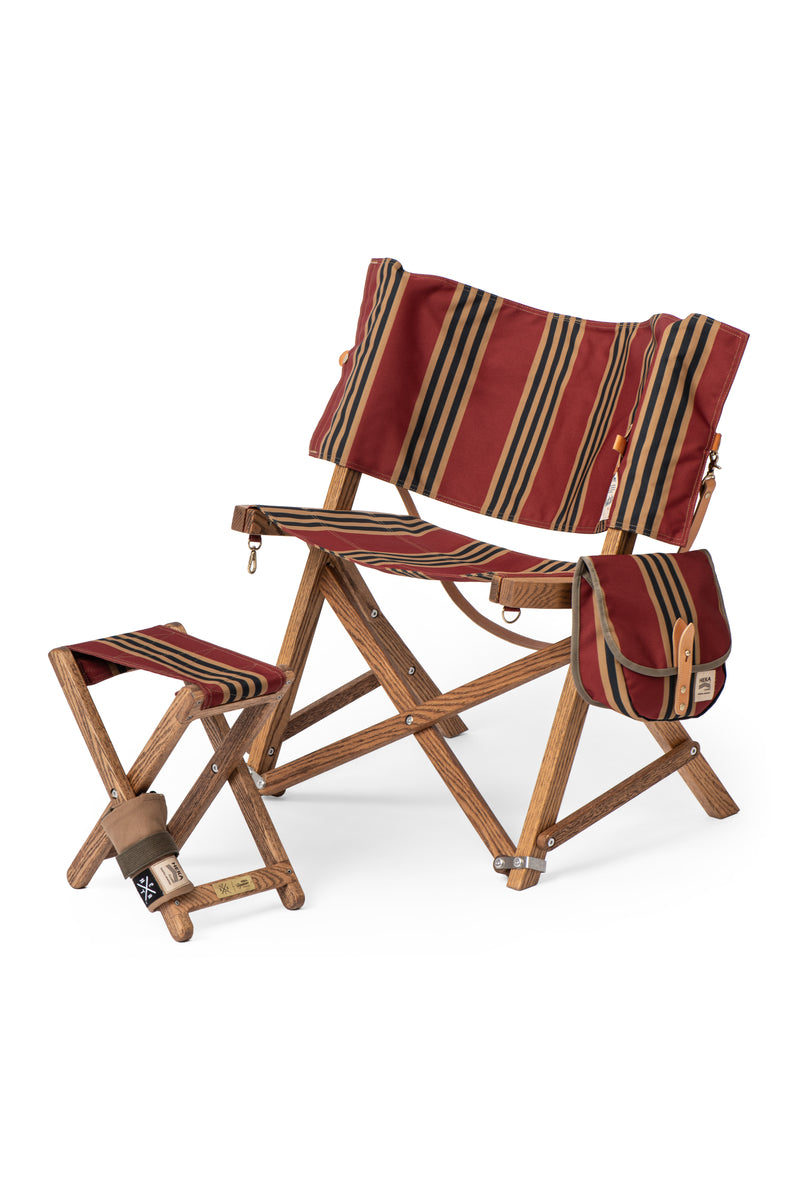 LEAVE WOOD×HEKA multi chair NEAT-Signature Regimenntal stripe ver