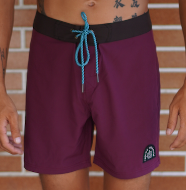 Indigo meadow surf shorts 23'model burgundy