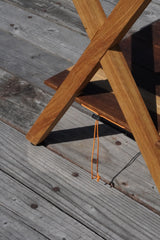 "NICE MIDDLE" DINING TABLE & DESK CHARRED OAK BY CALMA STORE & THREE MASTERS
