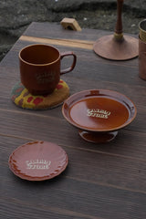 AMARILLO FLOWER PLATE S MUSTARD
