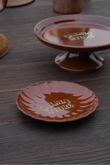 AMARILLO FLOWER PLATE S MUSTARD