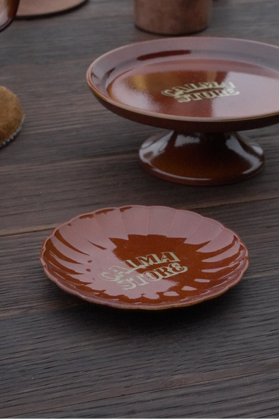 AMARILLO FLOWER PLATE S MUSTARD