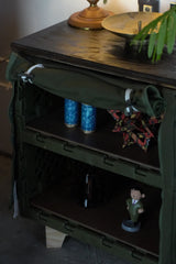 COVER FOR THE FLIP BOX + WOODEN TOP BOARD＋FLIP BOX OLIVE DRAB SET