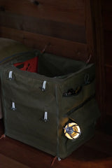 COVER FOR THE FLIP BOX + WOODEN TOP BOARD＋FLIP BOX OLIVE DRAB SET