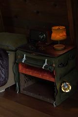 COVER FOR THE FLIP BOX + WOODEN TOP BOARD＋FLIP BOX OLIVE DRAB SET