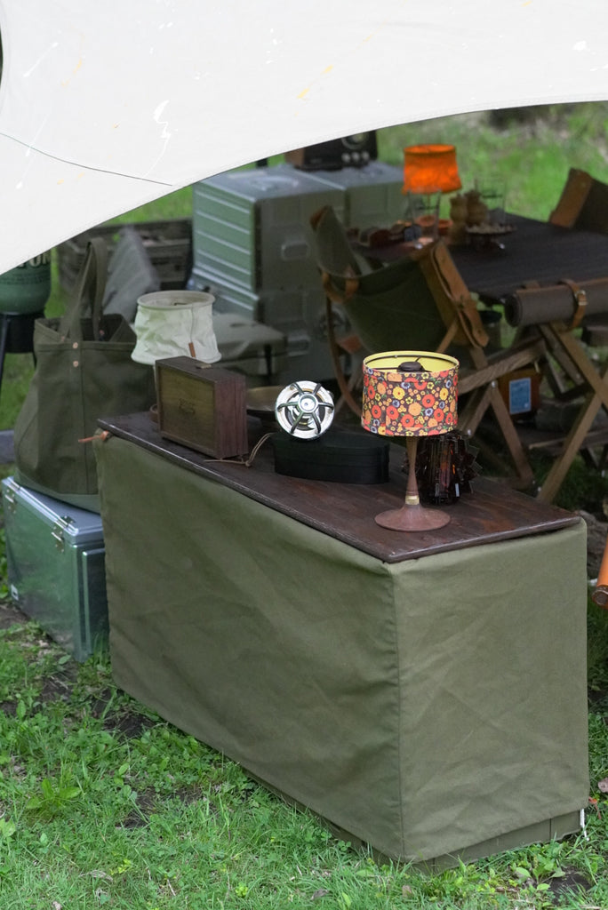 COVER FOR THE FLIP BOX + WOODEN TOP BOARD＋FLIP BOX OLIVE DRAB SET