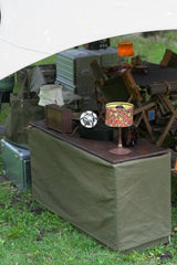 COVER FOR THE FLIP BOX + WOODEN TOP BOARD＋FLIP BOX OLIVE DRAB SET