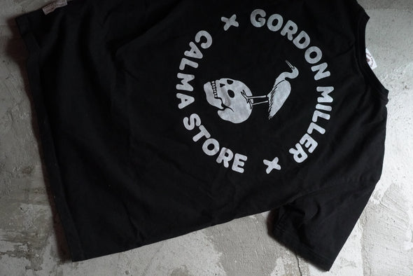 GORDON MILLER × CALMA STORE SKULL&IGLET BLACK  STANDARD T