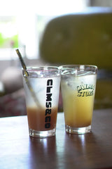 PINT GLASS BLACK CALMA STORE LOGO VOL2 BIG LOGO