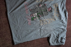 '26SS ORGANIC COTTON T "CAMP BUSINESS" BLUE