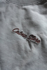 '26SS ORGANIC COTTON T "CAMP BUSINESS" BLUE