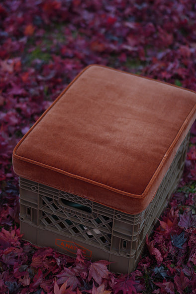 CUSHION TOP FOR FLIP BOX RED BROWN