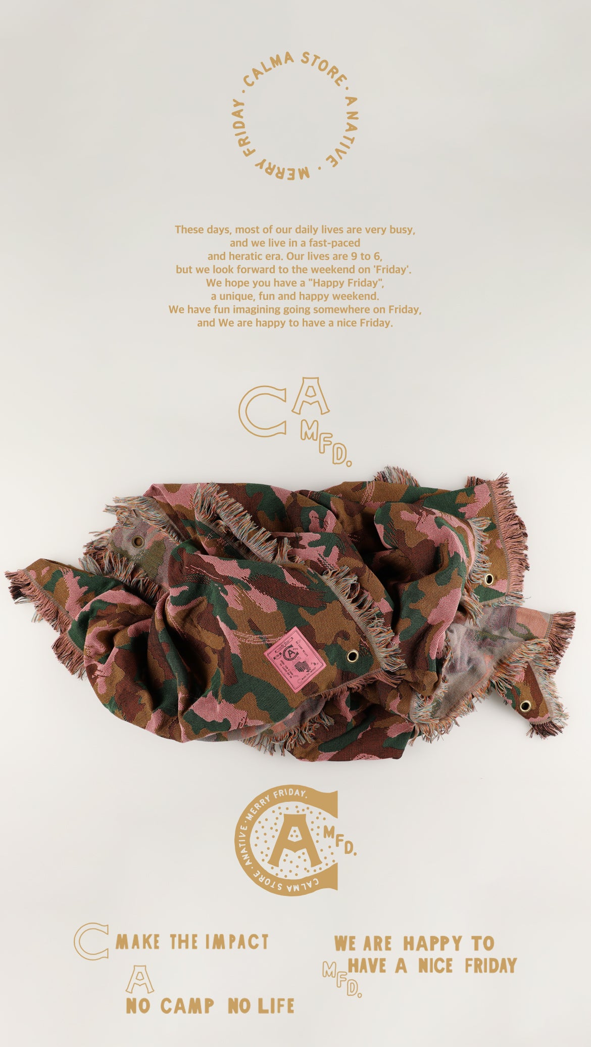 CARMA STORE IN THE PINK カルマストア　ピンクブランケット In the pink blanket – calma store Japan