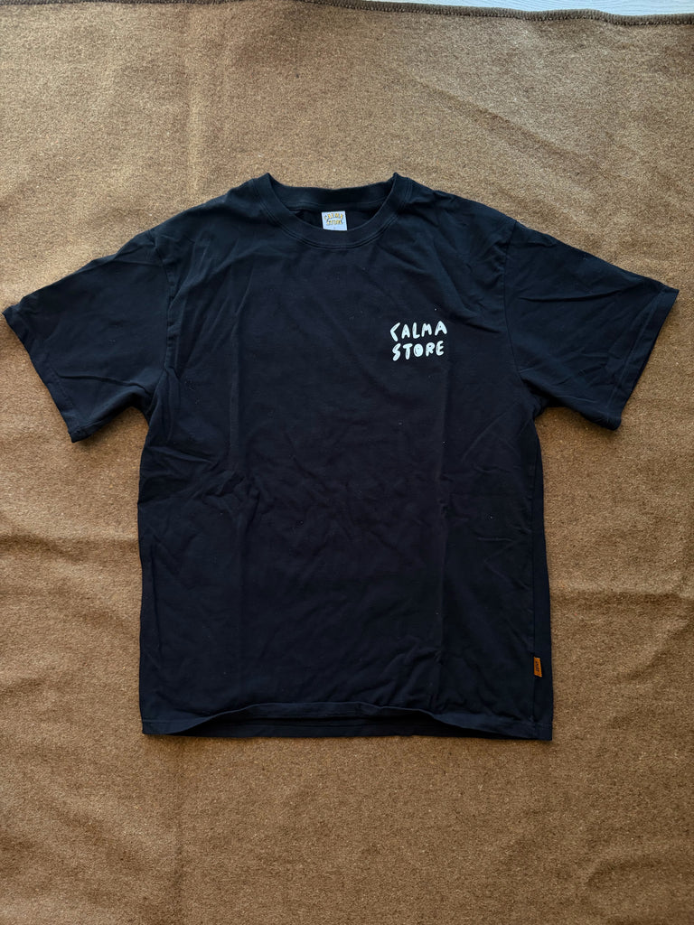 GRAPHIC TEE "石虎" BLACK