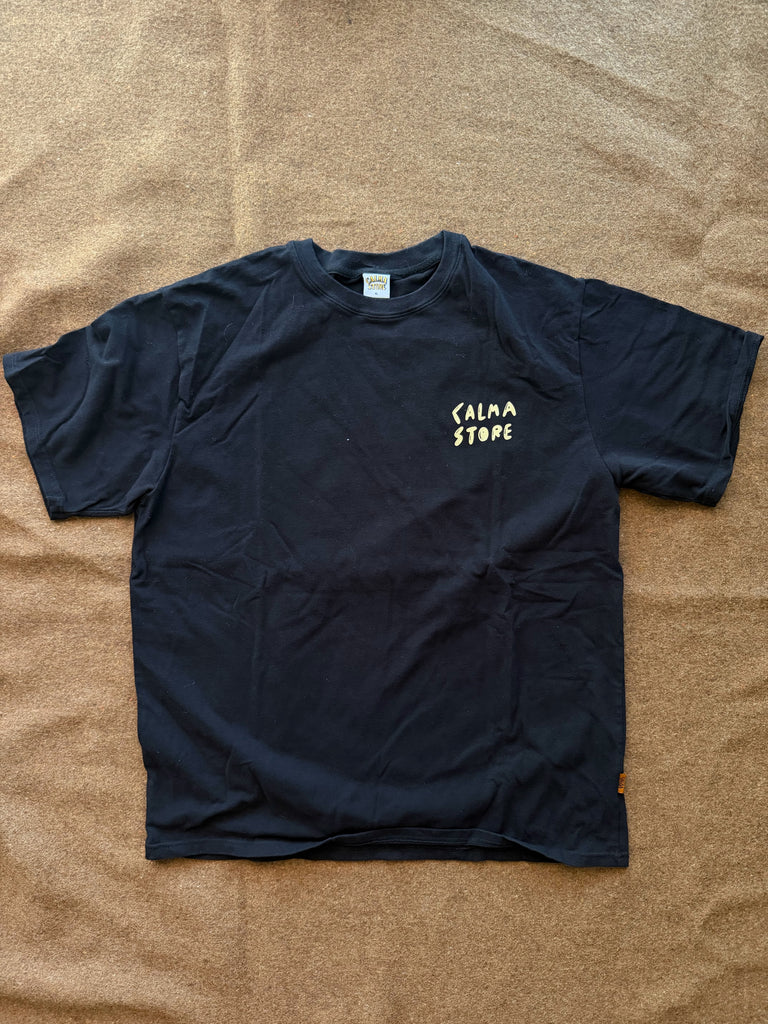 GRAPHIC TEE "石虎" BLACK