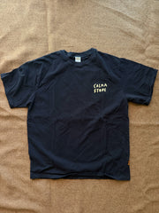 GRAPHIC TEE "石虎" BLACK