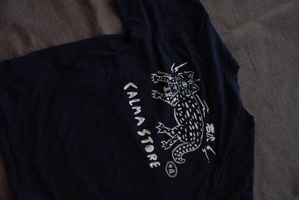 GRAPHIC TEE "石虎" BLACK