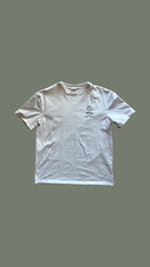 Indigo meadow organic heavy weight cotton T white shoot you